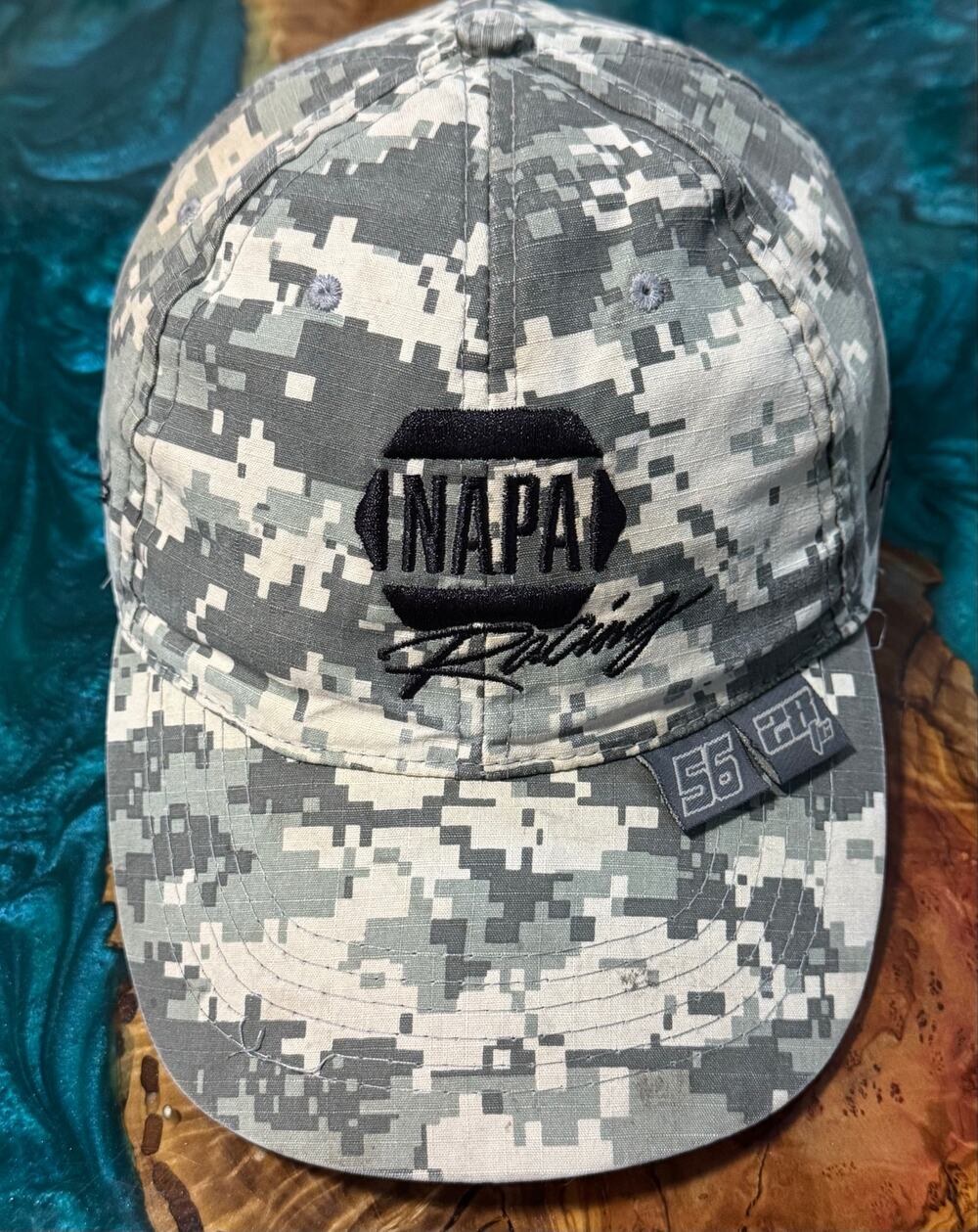 Napa Racing Hat Intrepid Fallen Heroes Fund # 9 Cap Camo 6 Panel Strapback H24